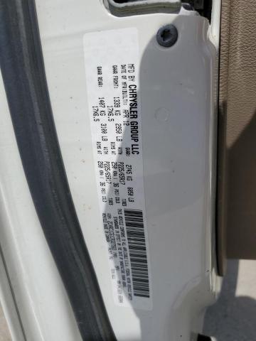 2C4RC1CG1CR327563 - 2012 CHRYSLER TOWN & COU TOURING L WHITE photo 13