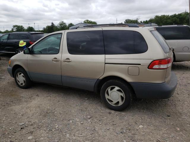 4T3ZF13C01U334480 - 2001 TOYOTA SIENNA LE BEIGE photo 2