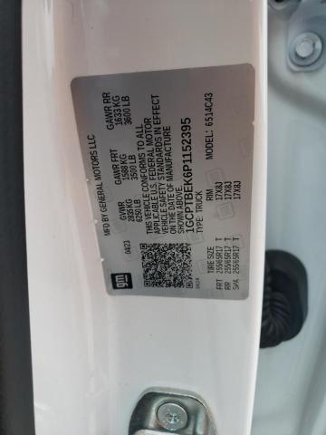 1GCPTBEK6P1152395 - 2023 CHEVROLET COLORADO WHITE photo 13