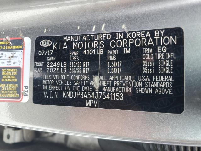 KNDJP3A54J7541153 - 2018 KIA SOUL + GRAY photo 12