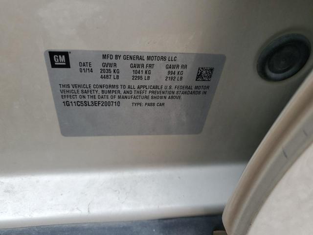 1G11C5SL3EF200710 - 2014 CHEVROLET MALIBU 1LT 金色 照片 13