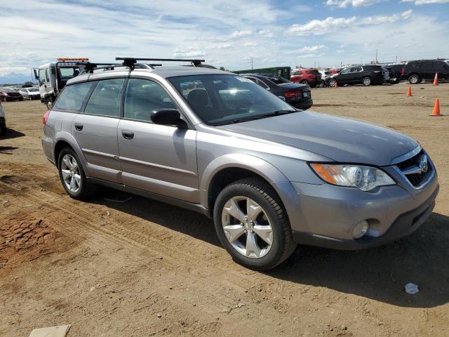 4S4BP60C587348277 - 2008 SUBARU OUTBACK SILVER photo 4