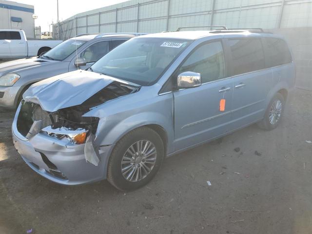 2C4RC1CG3DR569496 - 2013 CHRYSLER TOWN & COU TOURING L BLUE photo 1