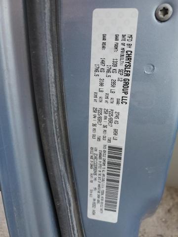 2C4RC1CG3DR569496 - 2013 CHRYSLER TOWN & COU TOURING L BLUE photo 12