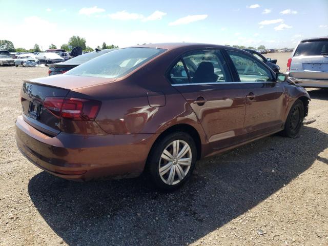 3VW167AJ2HM318078 - 2017 VOLKSWAGEN JETTA S BROWN photo 3