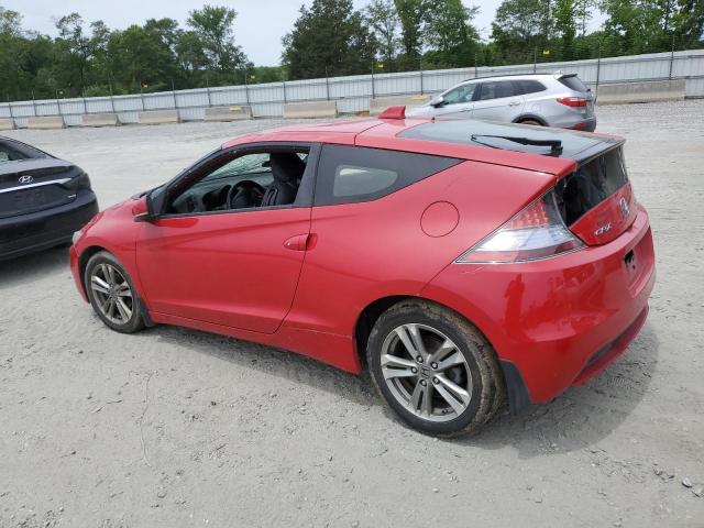 JHMZF1C65DS001956 - 2013 HONDA CR-Z EX RED photo 2