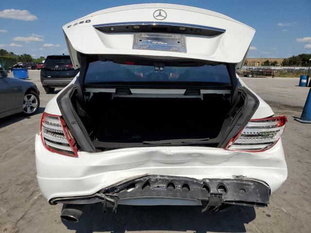 WDDGF4HB3EG232963 - 2014 MERCEDES-BENZ C 250 WHITE photo 6