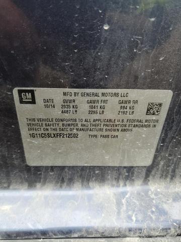 1G11C5SLXFF212502 - 2015 CHEVROLET MALIBU 1LT BLUE photo 13