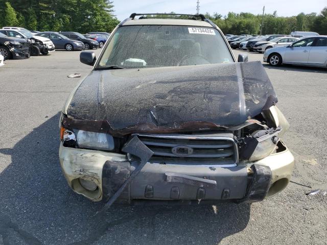 JF1SG65644H747683 - 2004 SUBARU FORESTER 2.5XS Złoty zdjęcie 5