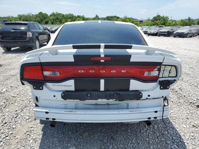 2C3CDXBG6EH300153 - 2014 DODGE CHARGER SE WHITE photo 6