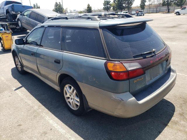 4S3BH675217623490 - 2001 SUBARU LEGACY OUTBACK AWP 绿色 照片 2