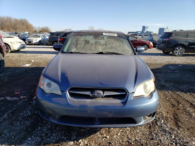 4S3BL626877210352 - 2007 SUBARU LEGACY 2.5I LIMITED BLUE photo 5