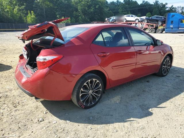 2T1BURHE4EC218201 - 2014 TOYOTA COROLLA L RED photo 3