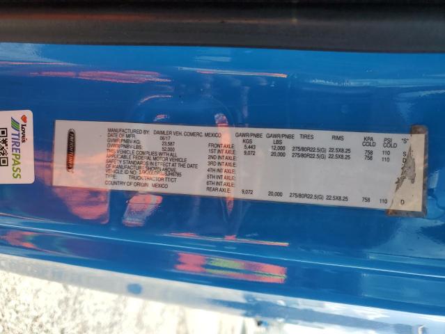 3AKJGLDR3JSJH6785 - 2018 FREIGHTLINER CASCADIA 125 Azul foto 10