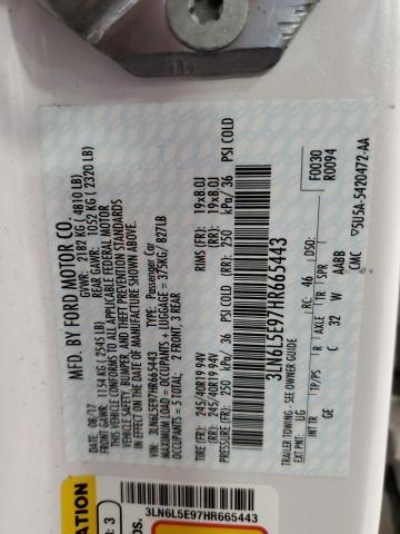 3LN6L5E97HR665443 - 2017 LINCOLN MKZ RESERVE თეთრი ფოტო 13