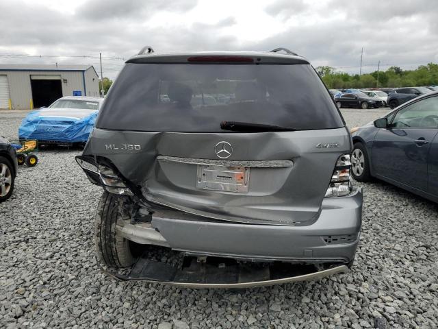 4JGBB8GB1BA665782 - 2011 MERCEDES-BENZ ML 350 4MATIC GRAY photo 6