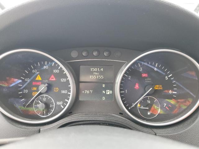 4JGBB8GB1BA665782 - 2011 MERCEDES-BENZ ML 350 4MATIC GRAY photo 9