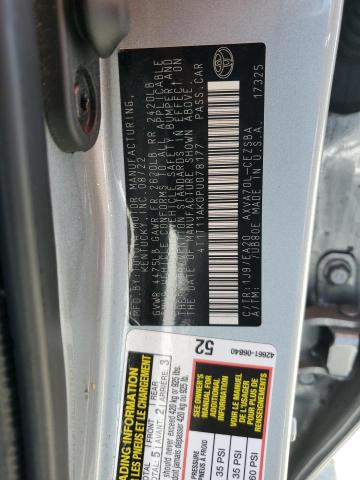 4T1T11AK0PU078177 - 2023 TOYOTA CAMRY SE NIGHT SHADE SILVER photo 12