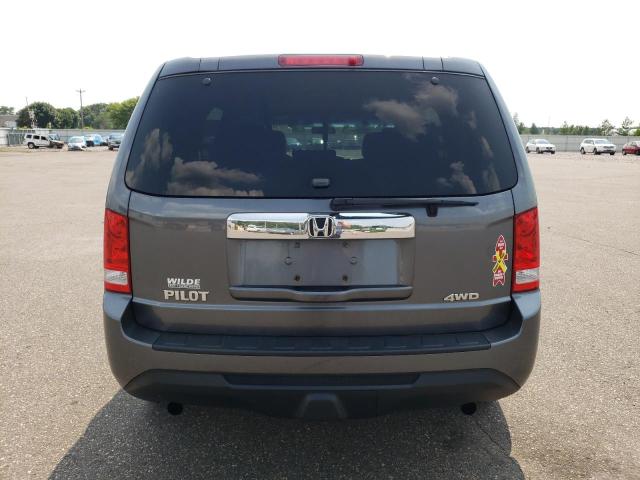 5FNYF4H21CB026255 - 2012 HONDA PILOT LX GRAY photo 6