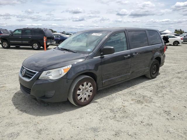 2C4RVAAG4CR215515 - 2012 VOLKSWAGEN ROUTAN S GRAY photo 1