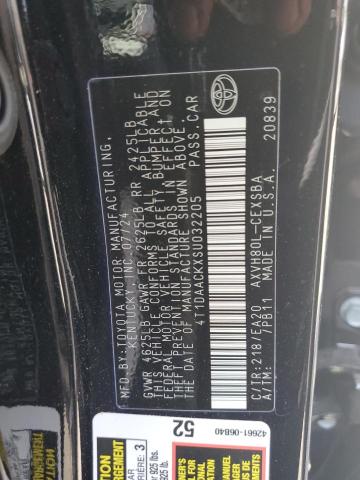 4T1DAACKXSU032205 - 2025 TOYOTA CAMRY XSE Қара фото 12