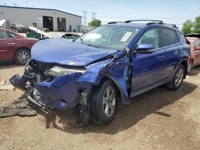 2T3RFREV6FW334357 - 2015 TOYOTA RAV4 XLE BLUE photo 1