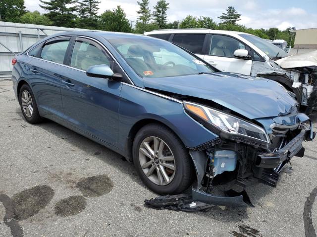 5NPE24AF9FH211252 - 2015 HYUNDAI SONATA SE BLUE photo 4