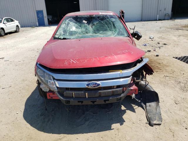 3FAHP0HA6CR173785 - 2012 FORD FUSION SE RED photo 5