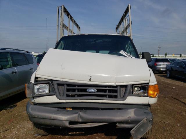 1FTNE14W37DA33766 - 2007 FORD ECONOLINE E150 VAN WHITE photo 5