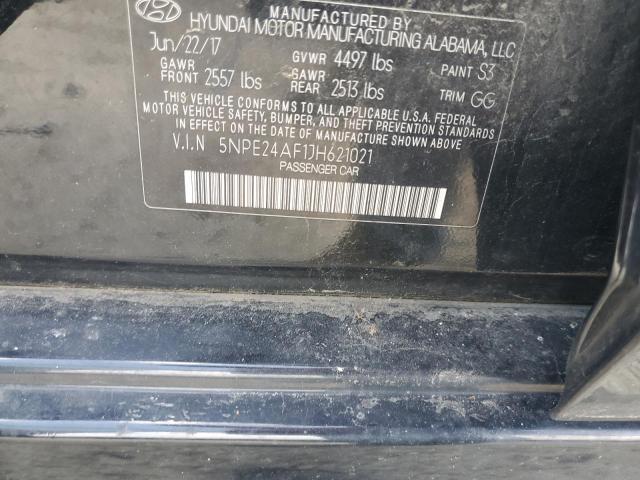 5NPE24AF1JH621021 - 2018 HYUNDAI SONATA SE შავი ფოტო 12