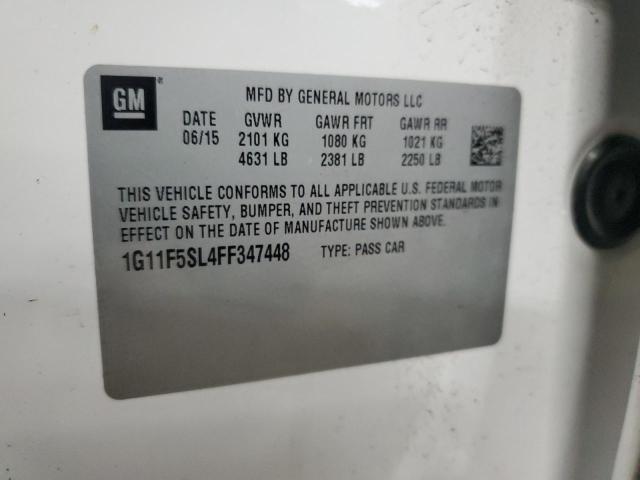 1G11F5SL4FF347448 - 2015 CHEVROLET MALIBU LTZ WHITE photo 13