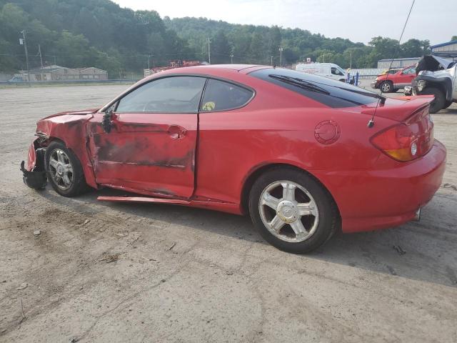 KMHHM65D44U115068 - 2004 HYUNDAI TIBURON RED photo 2