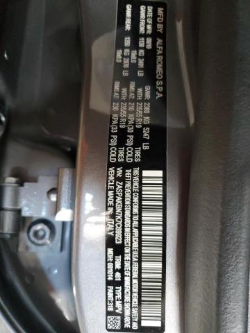 ZASPAKBN7K7C69923 - 2019 ALFA ROMEO STELVIO TI SILVER photo 13