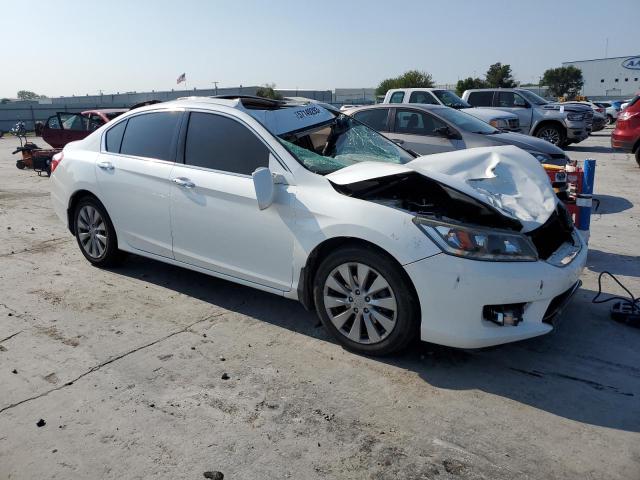 1HGCR3F8XDA048513 - 2013 HONDA ACCORD EXL WHITE photo 4