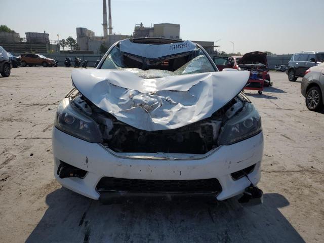 1HGCR3F8XDA048513 - 2013 HONDA ACCORD EXL WHITE photo 5