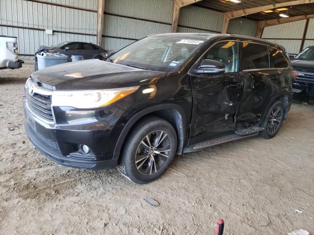5TDJKRFH8GS503198 - 2016 TOYOTA HIGHLANDER XLE Սև լուսանկար 1