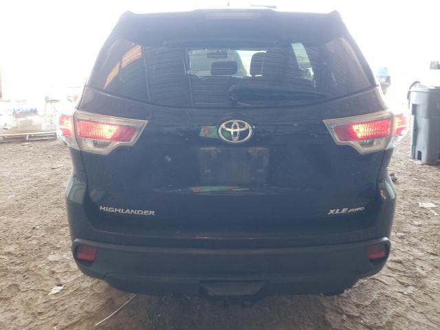 5TDJKRFH8GS503198 - 2016 TOYOTA HIGHLANDER XLE Սև լուսանկար 6