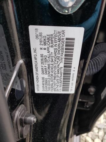 19UUB2F67KA001776 - 2019 ACURA TLX TECHNOLOGY BLACK photo 12