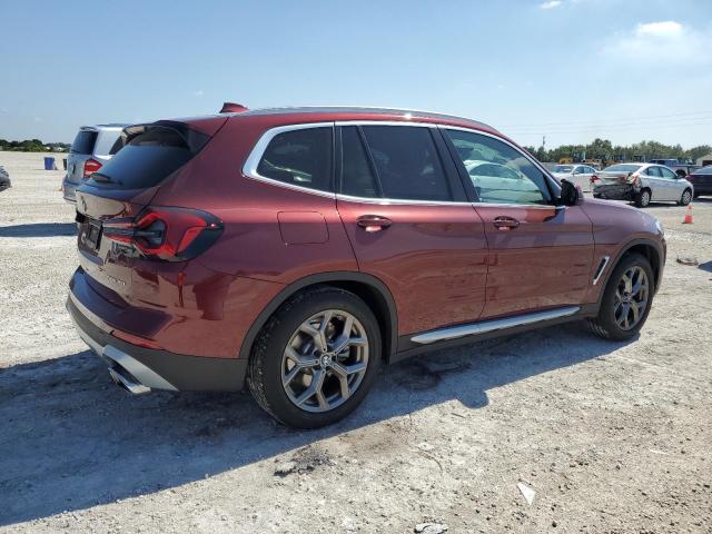 5UX43DP07N9K62928 - 2022 BMW X3 SDRIVE30I BURGUNDY photo 3