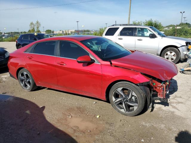 5NPLN4AGXMH010352 - 2021 HYUNDAI ELANTRA SEL RED photo 4