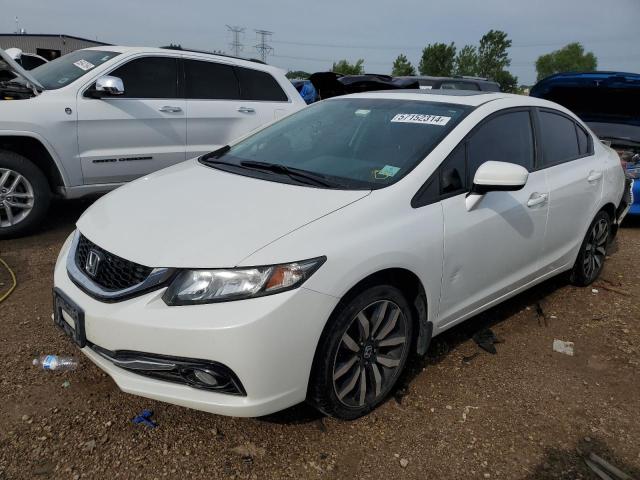 19XFB2F90FE013885 - 2015 HONDA CIVIC EXL თეთრი ფოტო 1