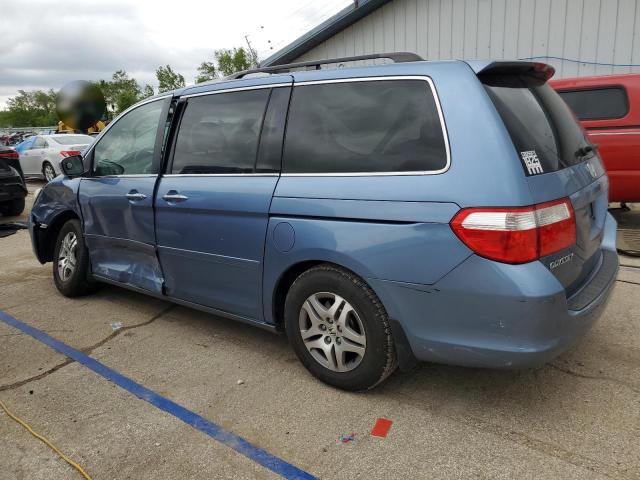 5FNRL38456B118806 - 2006 HONDA ODYSSEY EX BLUE photo 2