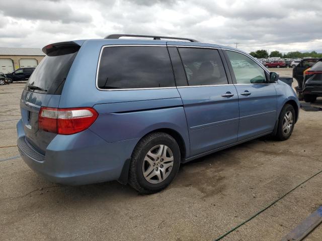 5FNRL38456B118806 - 2006 HONDA ODYSSEY EX BLUE photo 3