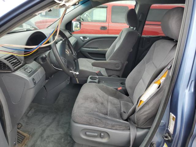 5FNRL38456B118806 - 2006 HONDA ODYSSEY EX BLUE photo 7