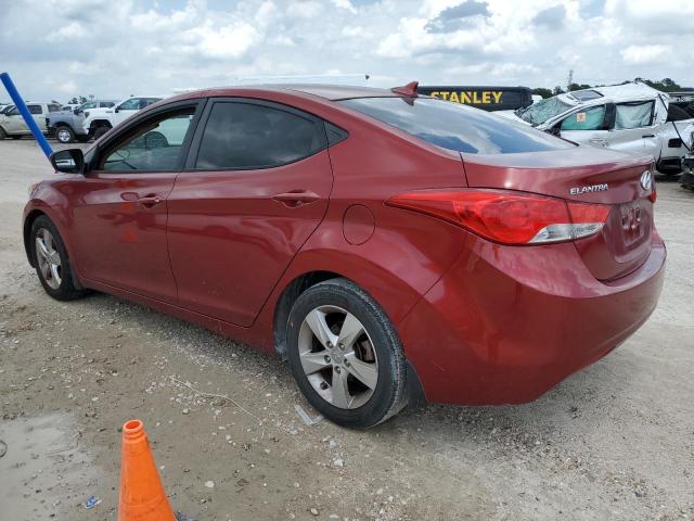 5NPDH4AE7DH351993 - 2013 HYUNDAI ELANTRA GLS RED photo 2