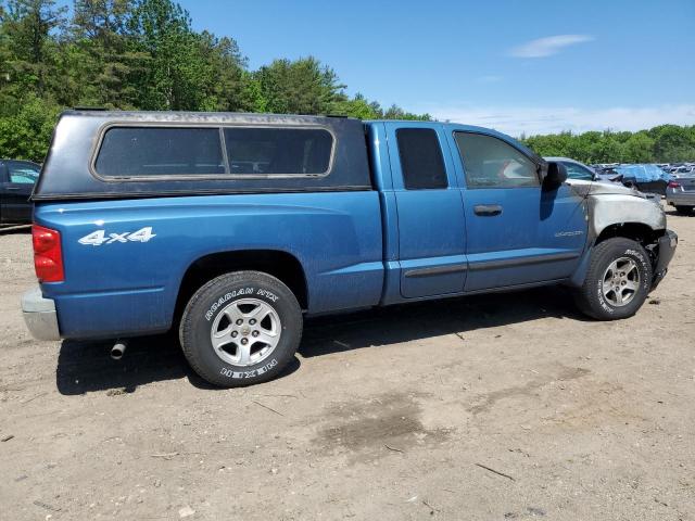 1D7HW42N65S139097 - 2005 DODGE DAKOTA SLT BLUE photo 3