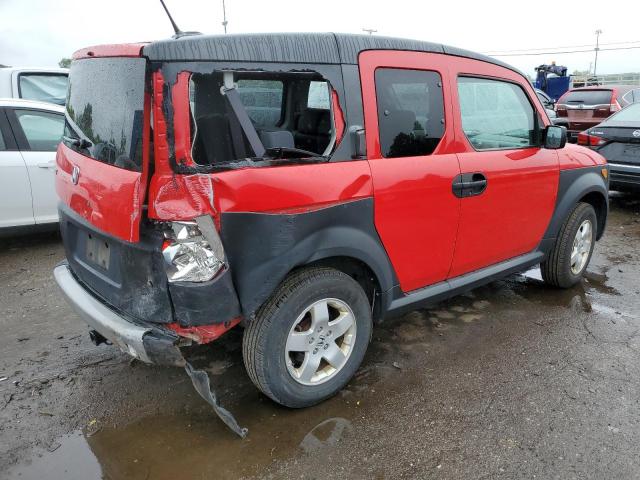 5J6YH27615L005452 - 2005 HONDA ELEMENT EX RED photo 3