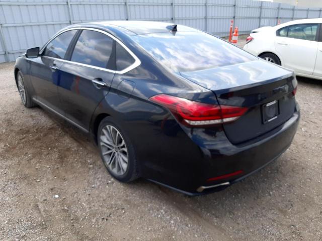 KMHGN4JE5FU015592 - 2015 HYUNDAI GENESIS 3.8L BLACK photo 3