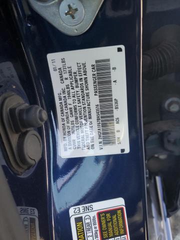 2HGFA1F67BH543516 - 2011 HONDA CIVIC LX-S Կապույտ լուսանկար 13