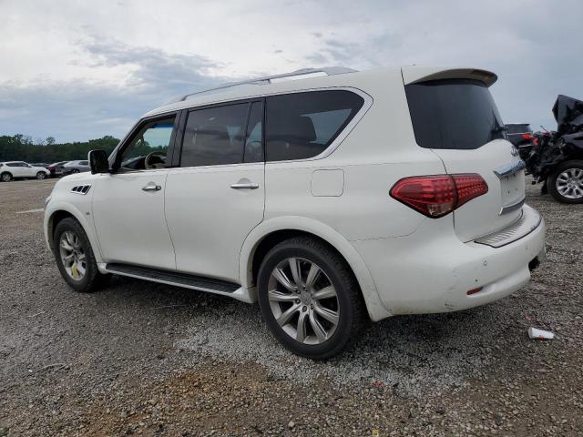 JN8AZ2NF5E9554015 - 2014 INFINITI QX80 WHITE photo 2